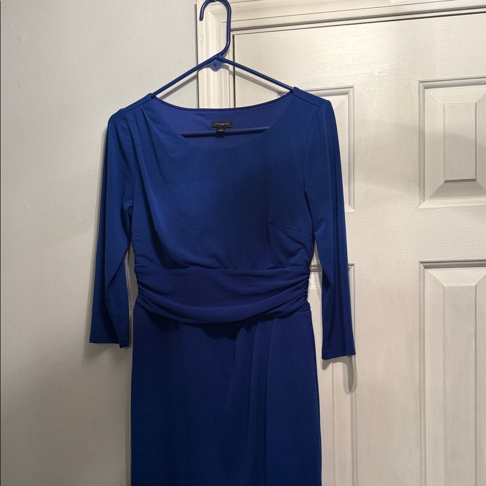 Ann Taylor Cobalt Blue Crewneck Dress - Picture 5 of 7